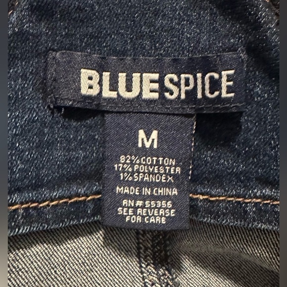 Blue Spice Denim Overall Mini Skirt - Size M - Picture 3 of 3